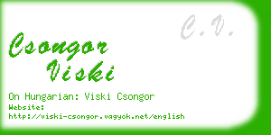 csongor viski business card